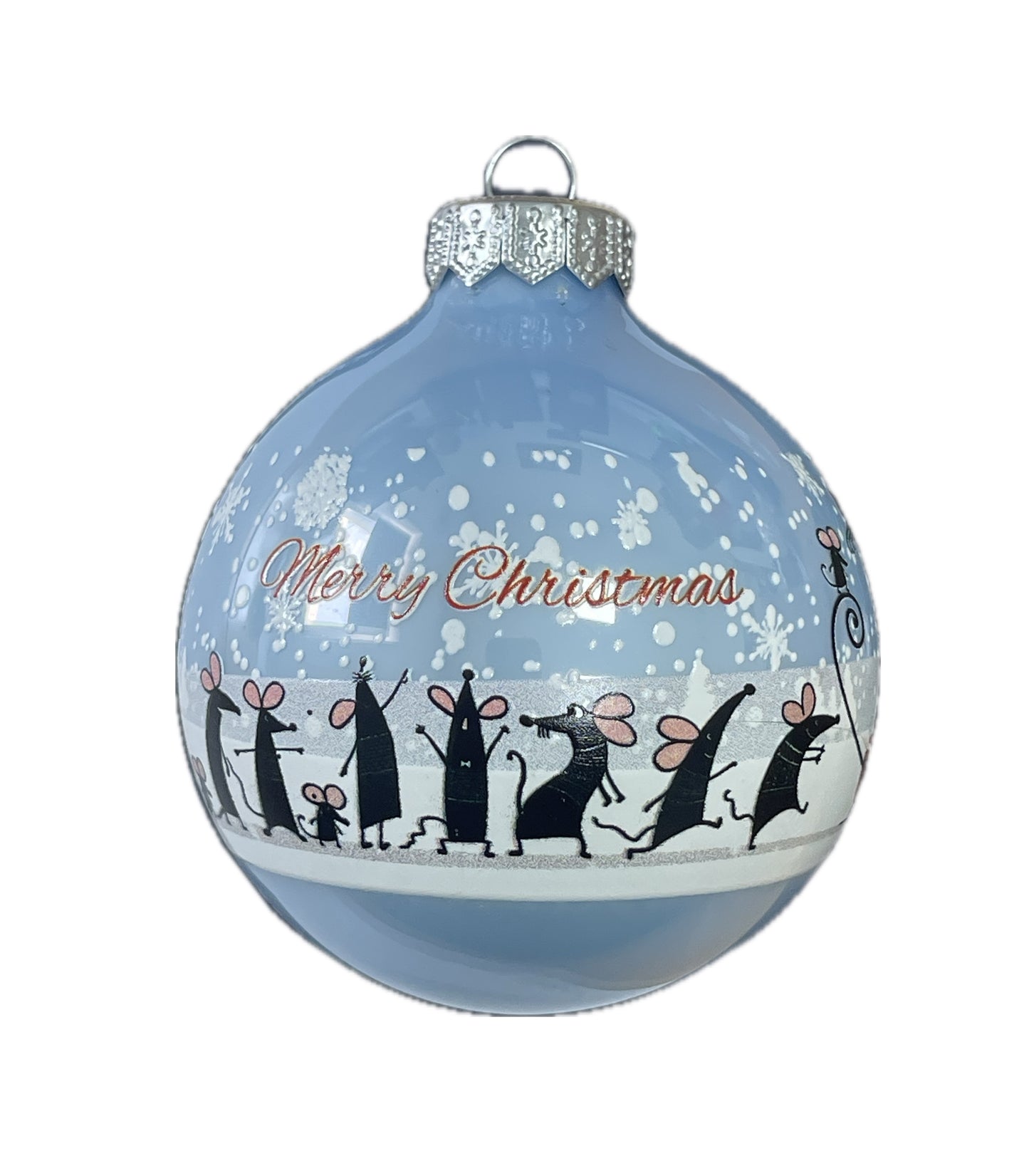 Die Weihnachtskatze - hellblau