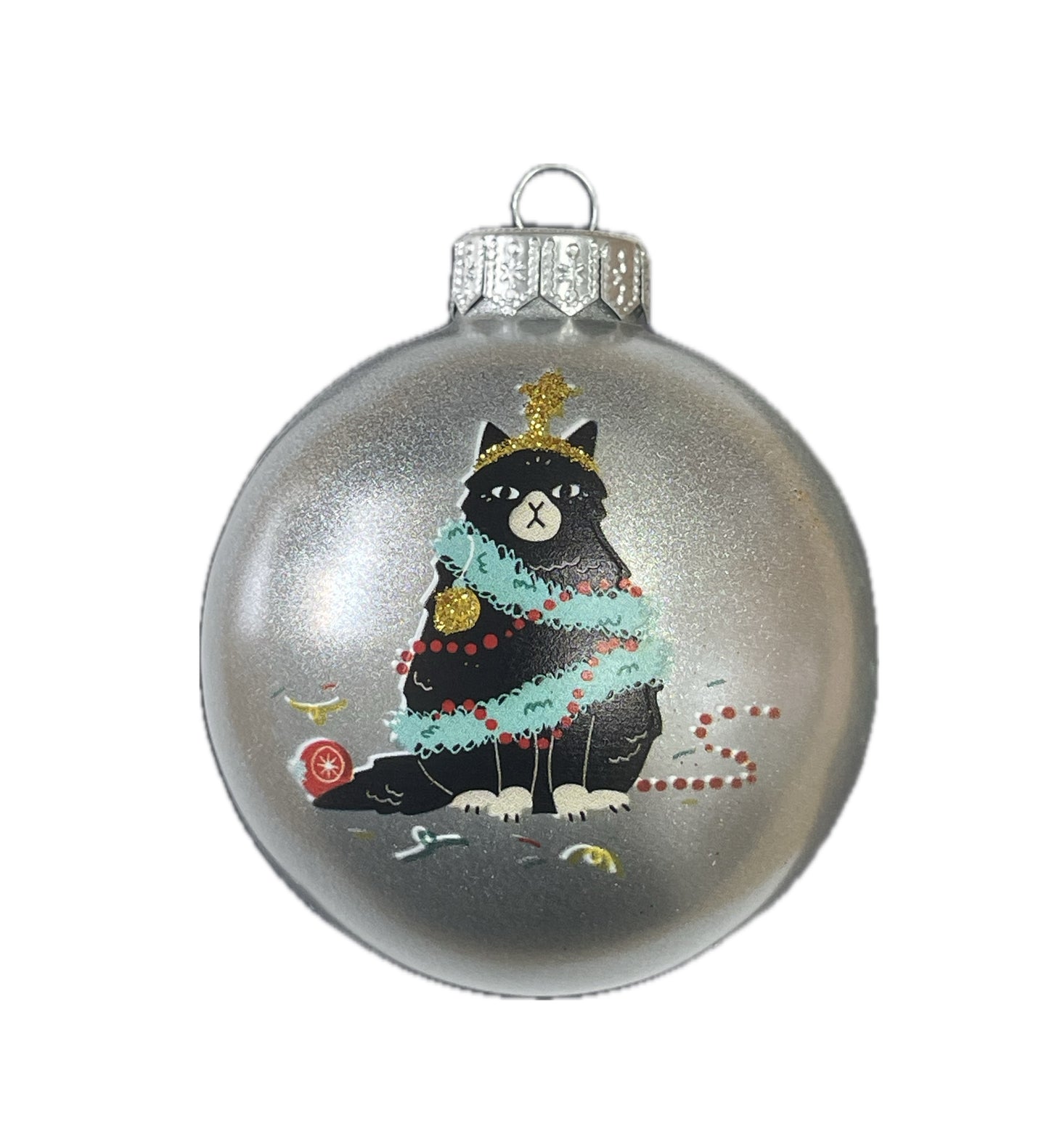 „Unfreiwilliger“ Weihnachtsbaum- silber-8cm