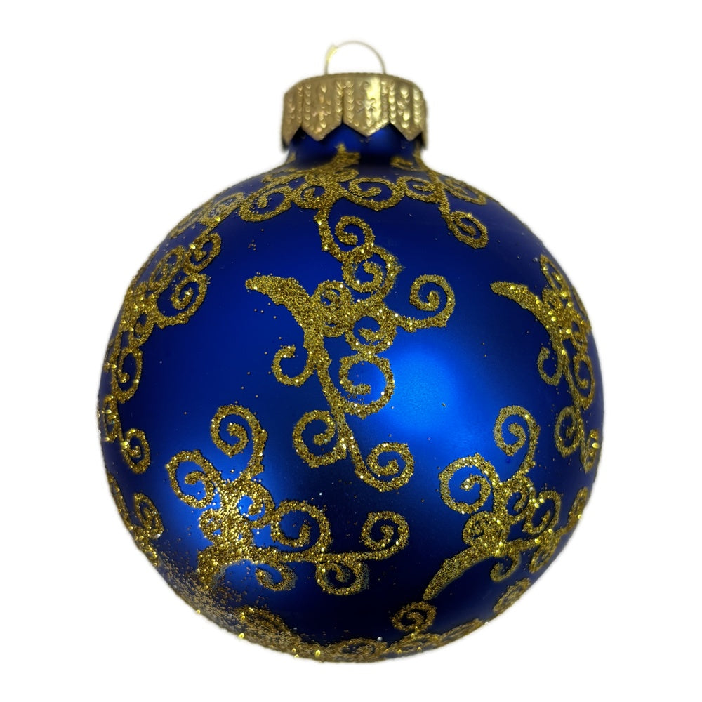 Premium Weihnachtskugel Goldene Zierkunst
