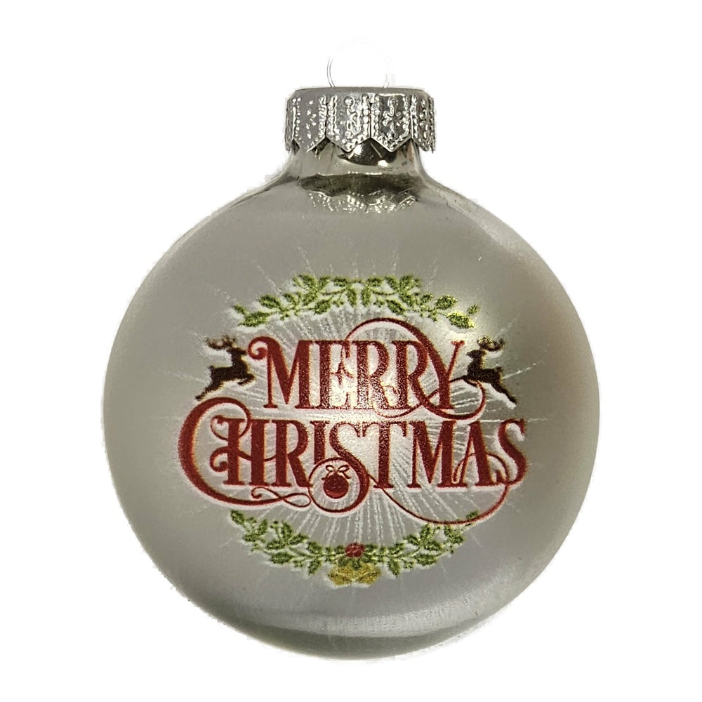 Premium Weihnachtskugel Merry Christmas