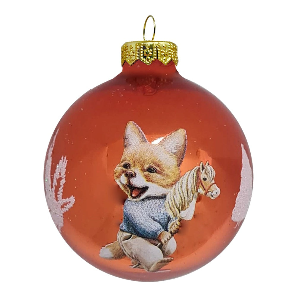 Premium Weihnachtskugel Vintage Fuchs