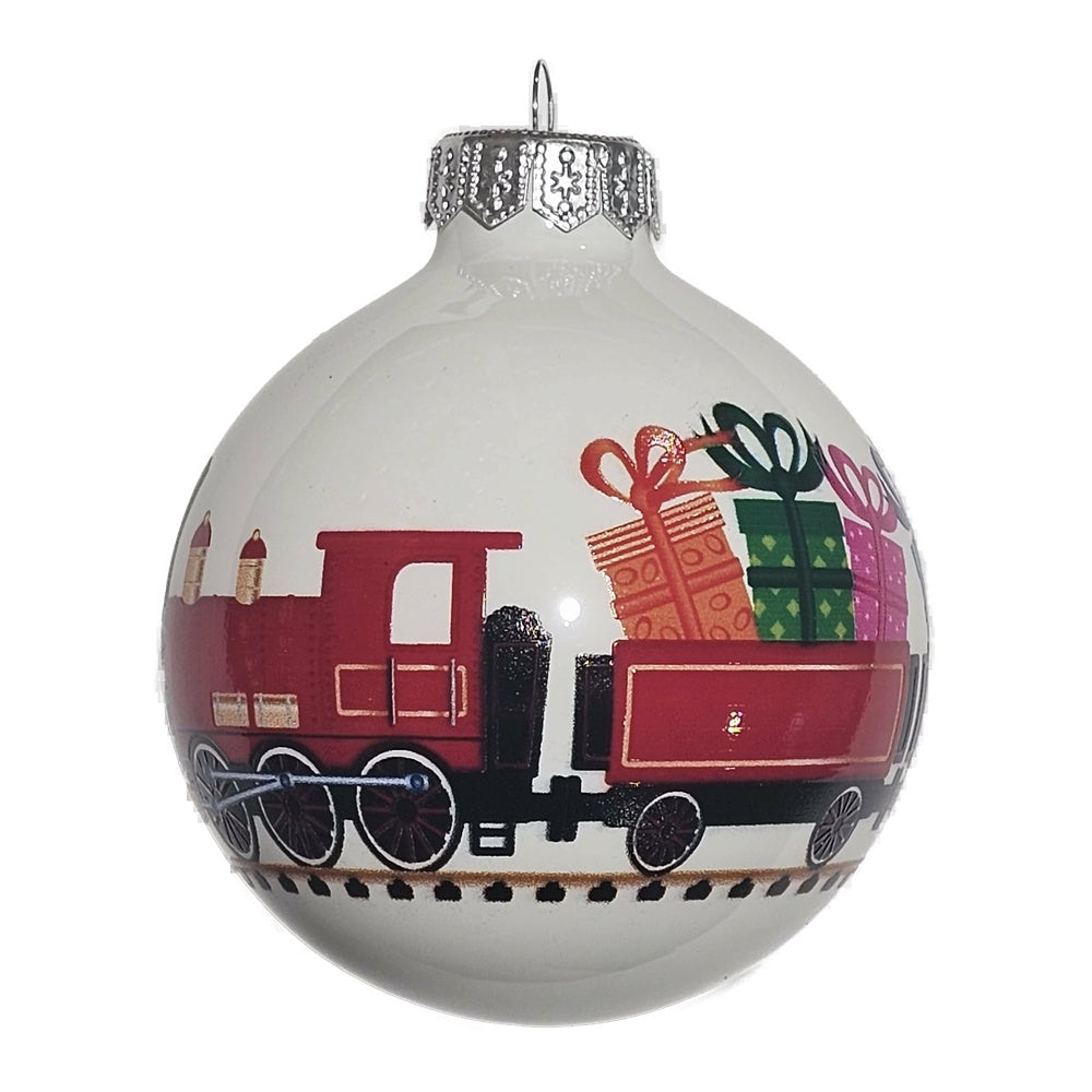 Premium Weihnachtskugel Weihnachtszug