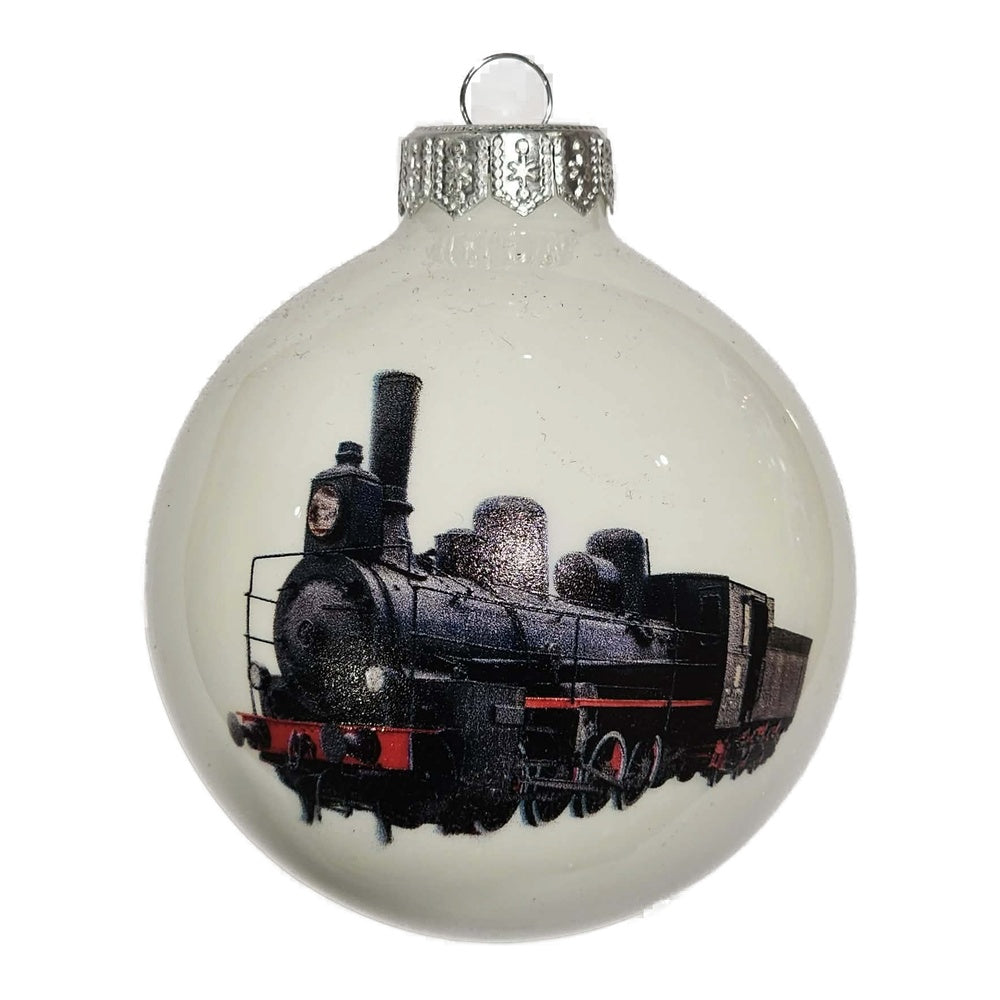 Premium Weihnachtskugel Dampflok