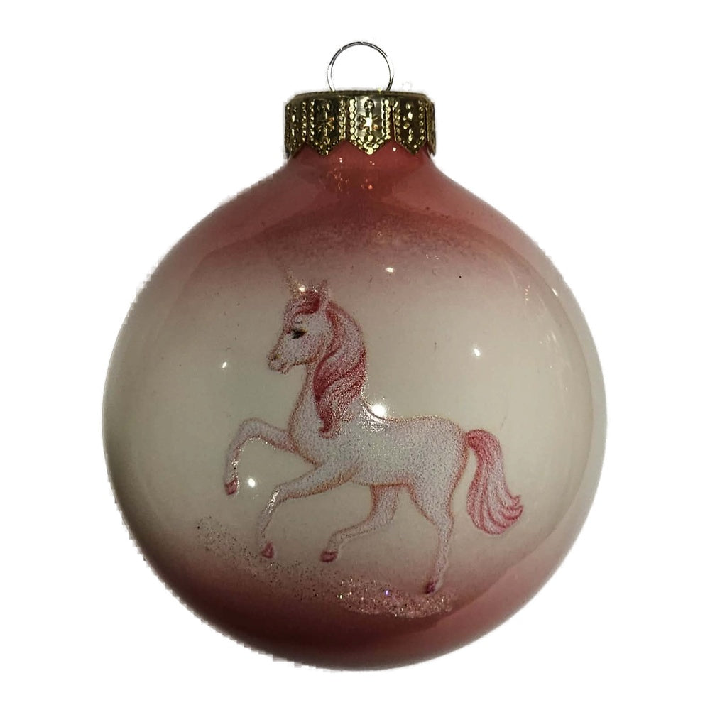 Premium Weihnachtskugel Magisches Einhorn
