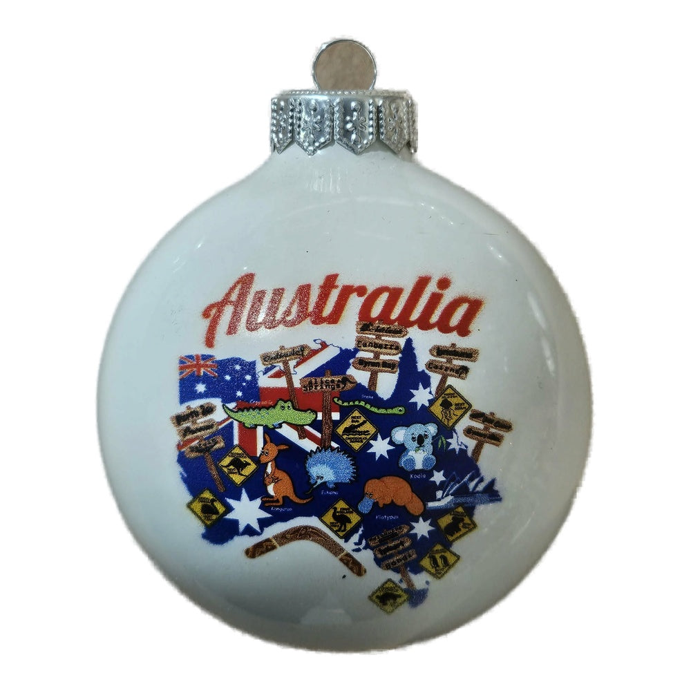 Premium Weihnachtskugel Symbole Australiens