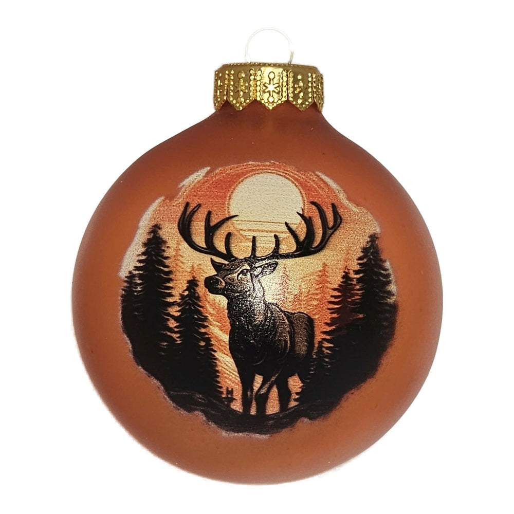 Premium Weihnachtskugel Majestätischer Hirsch