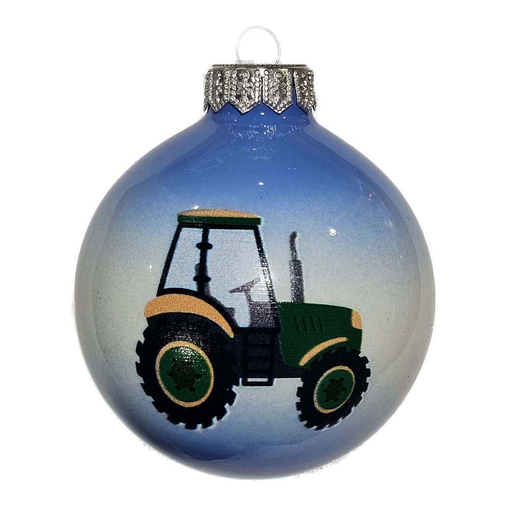 Premium Weihnachtskugel Kleiner Traktor