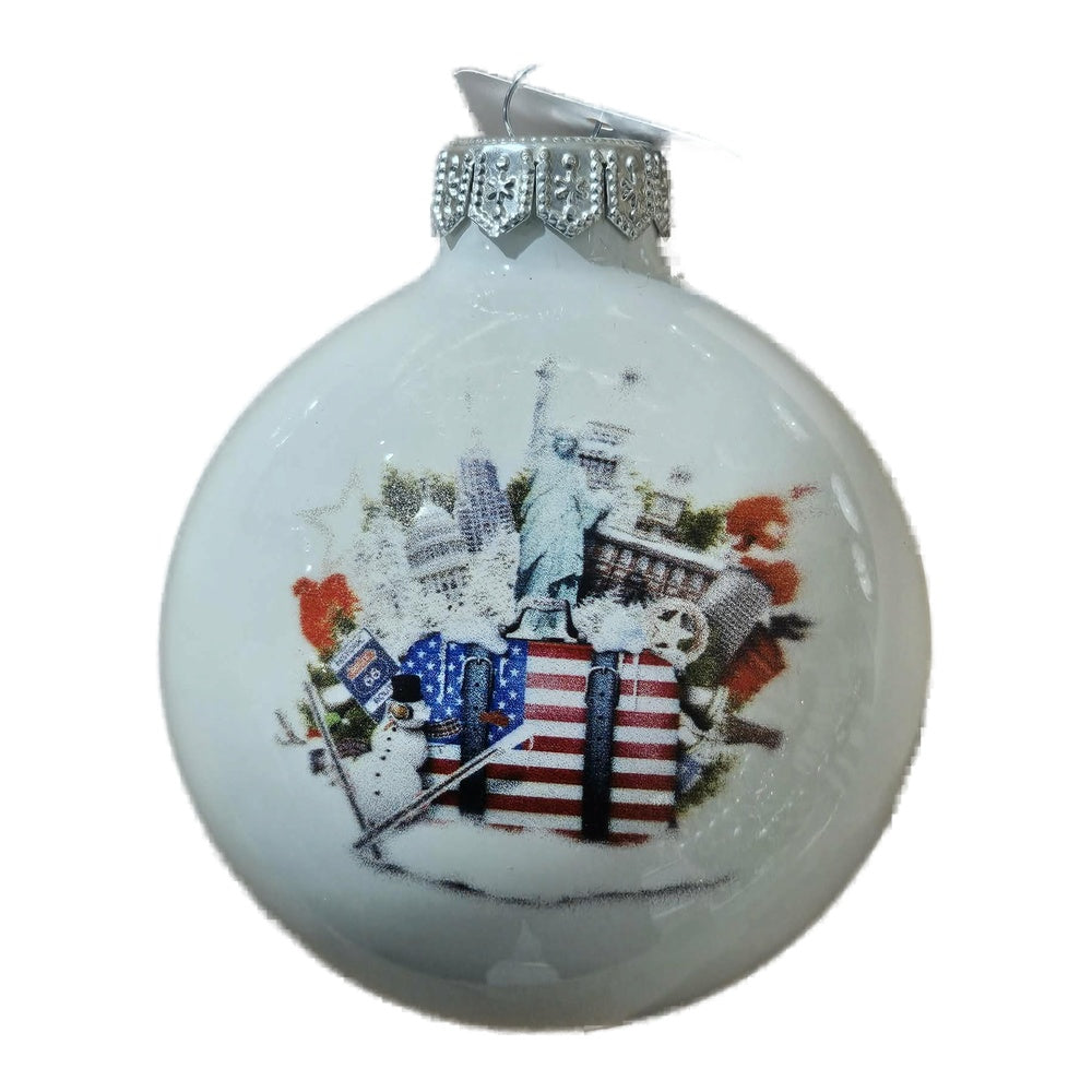 Premium Weihnachtskugel Symbole Amerikas