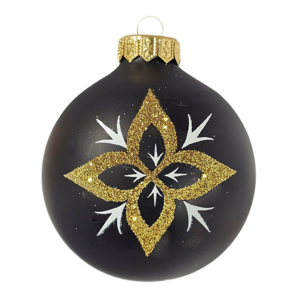 Premium Weihnachtskugel Gold Stern