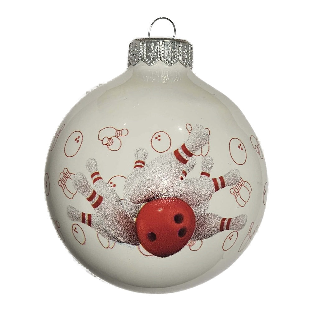 Premium Weihnachtskugel Bowling