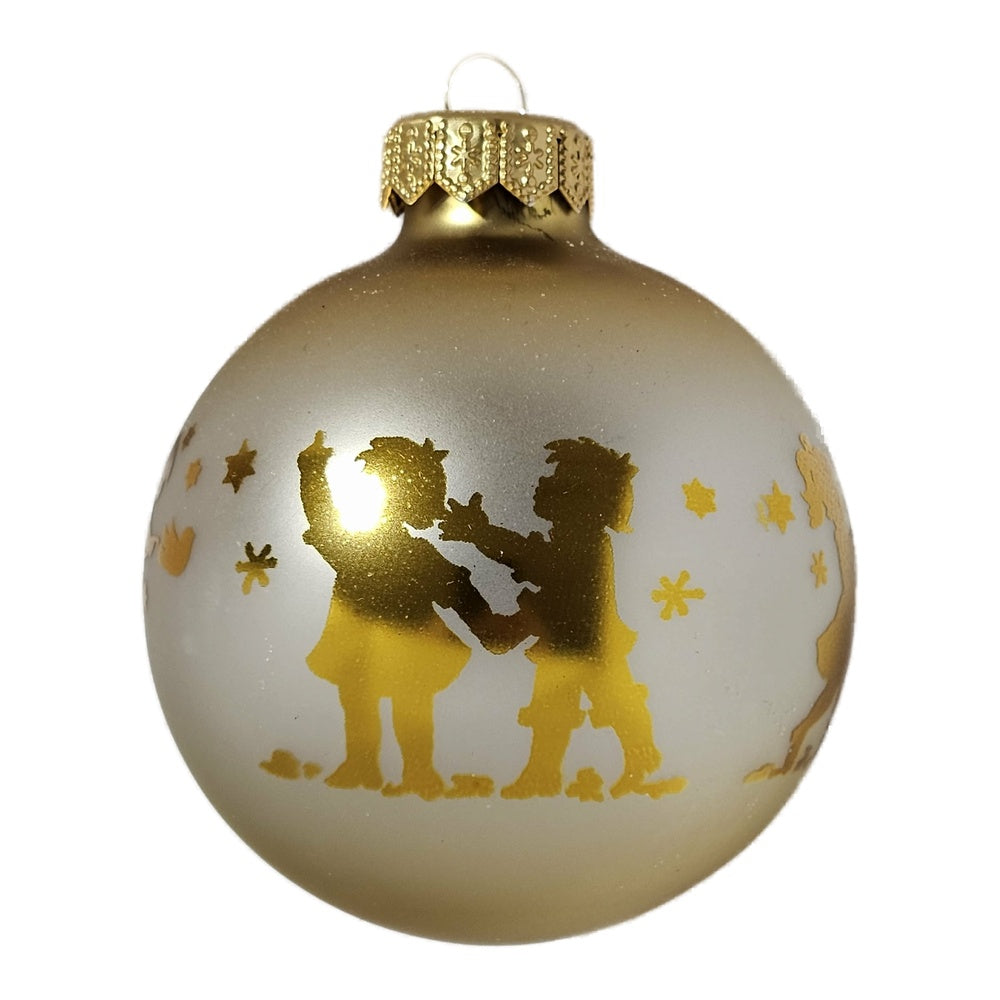 Premium Weihnachtskugel Winterliche Kinderfreude