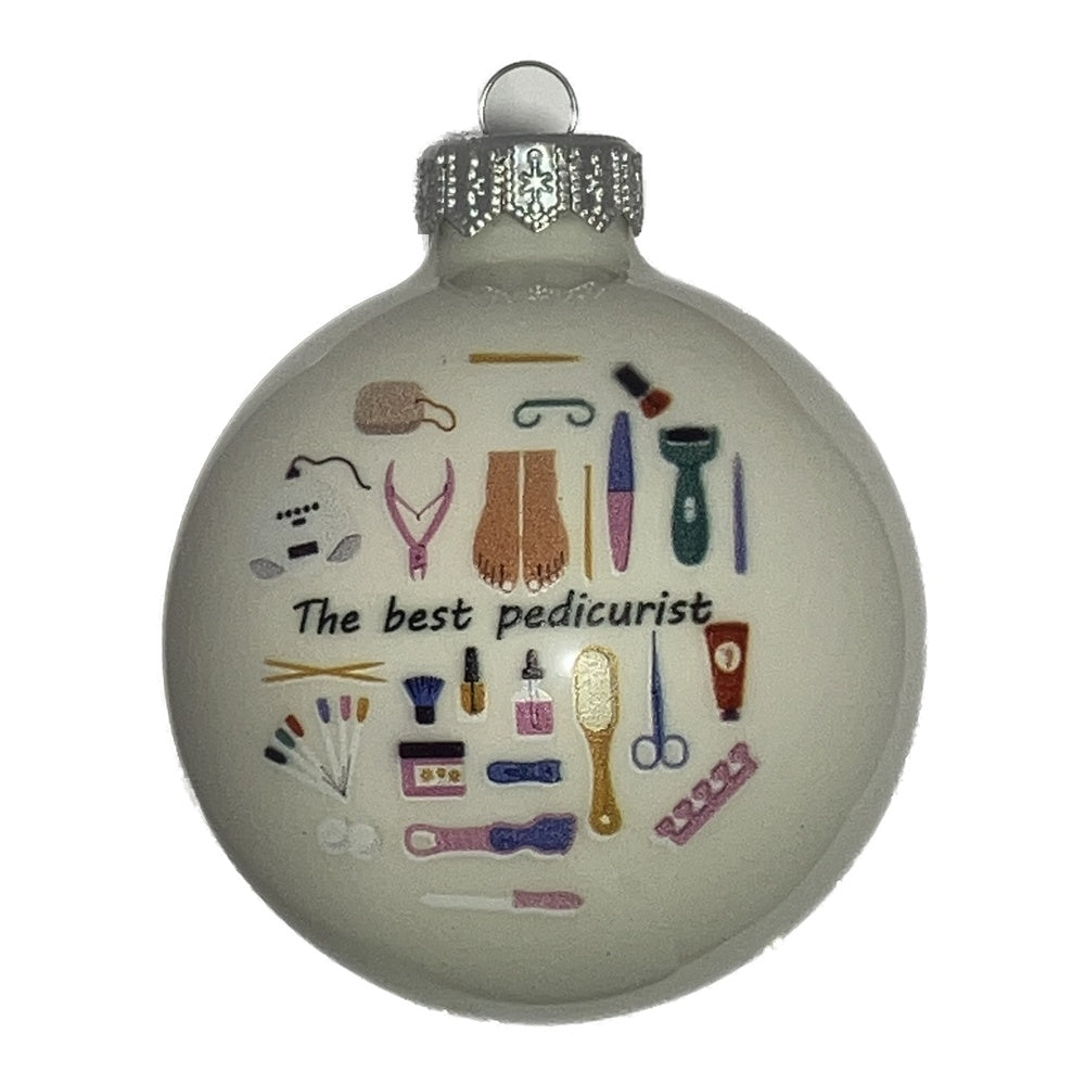 Premium Weihnachtskugel The Best Pedicurist