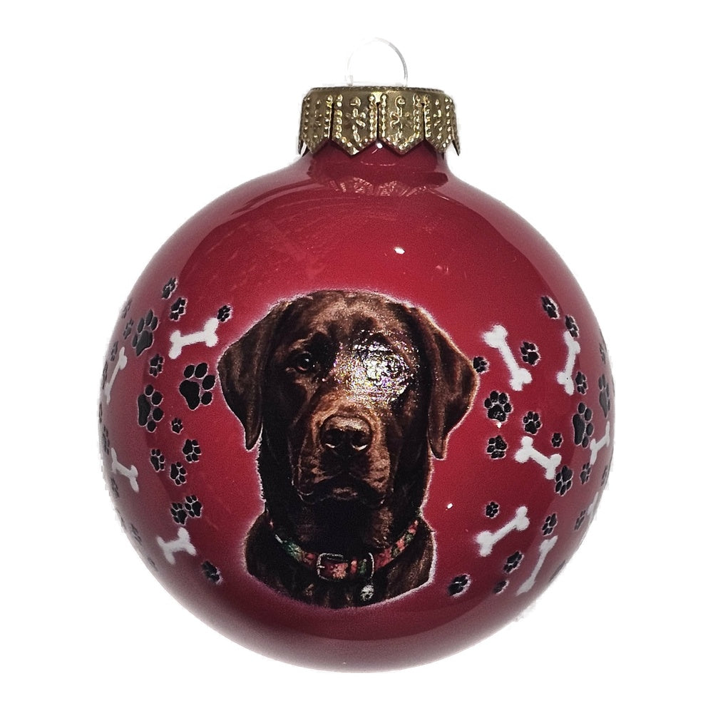 Premium Weihnachtskugel Labrador