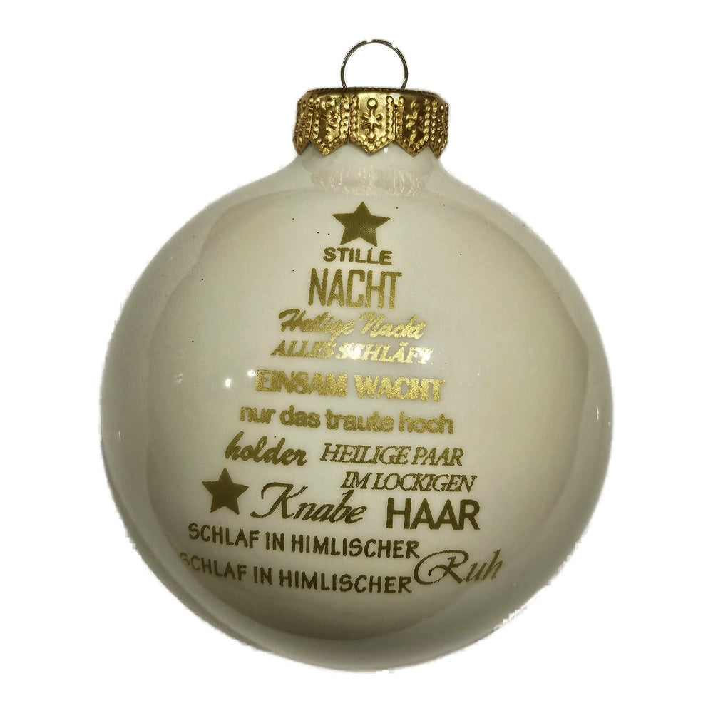 Premium Weihnachtskugel "Stille Nacht"