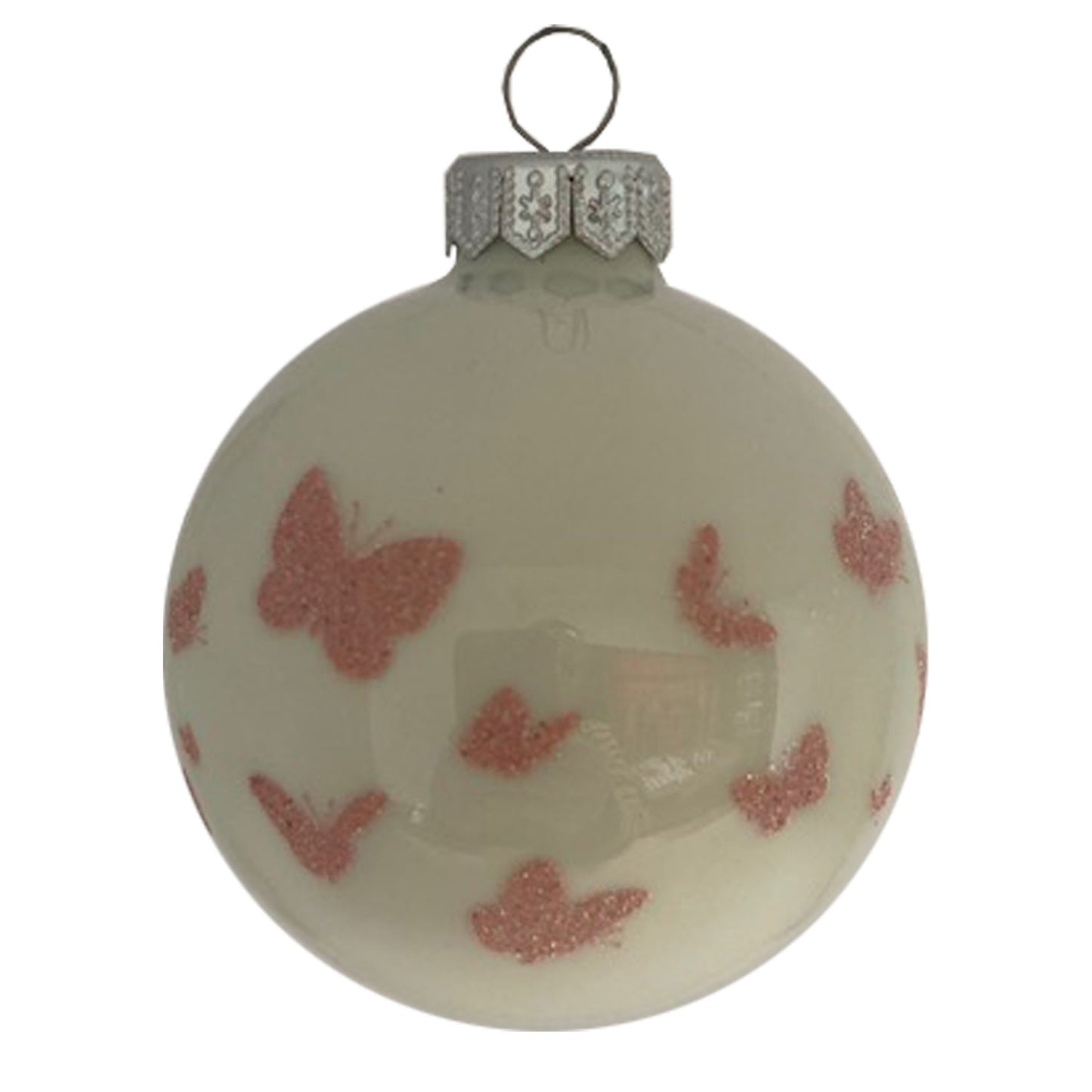 Kaninchen mit Schmetterling - weiss