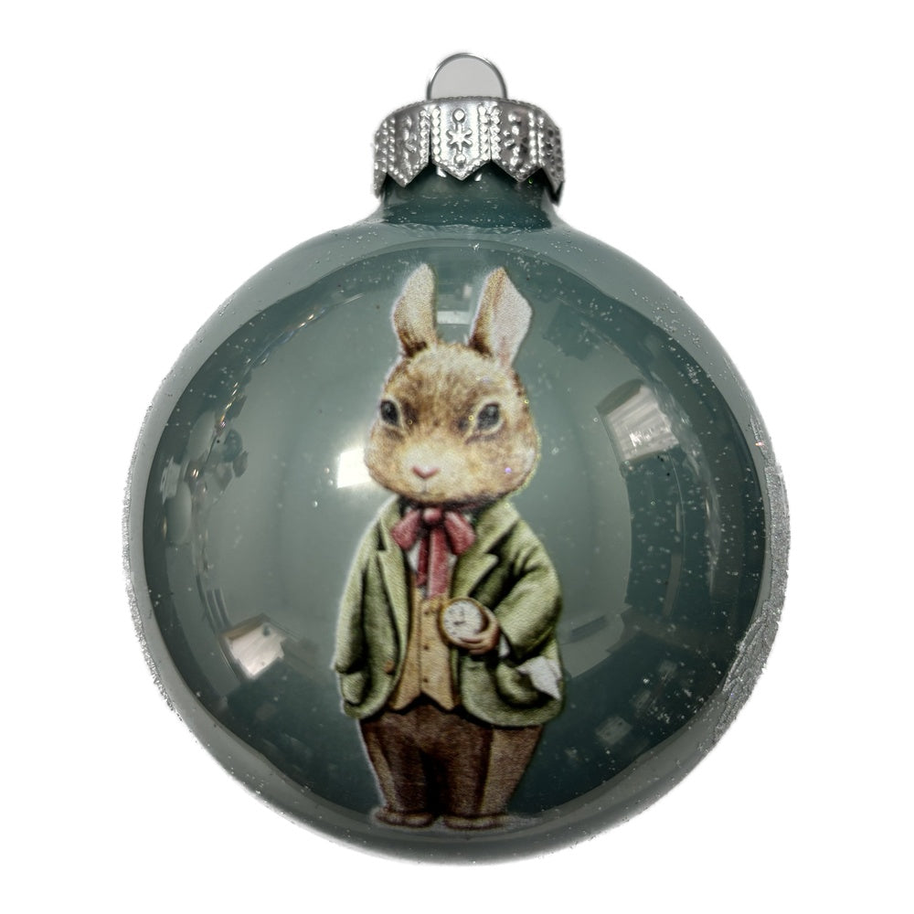 Der vornehme Herr Hase - Premium Weihnachtskugeln - Candy-Zauber