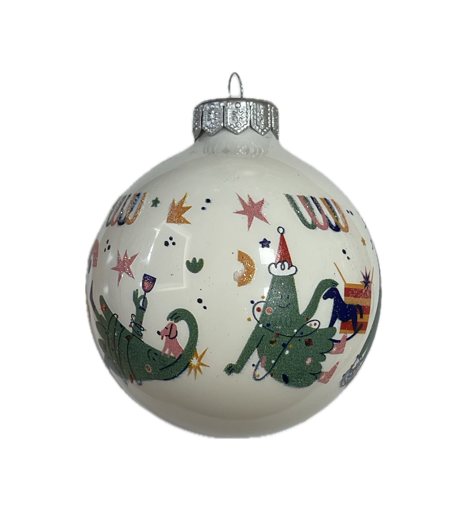 Lustige Weihnachten - weiss