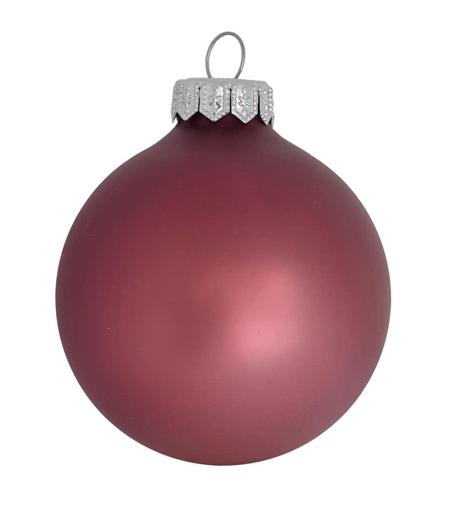 Altrosa - Weihnachtskugel 8cm 6er-Pack