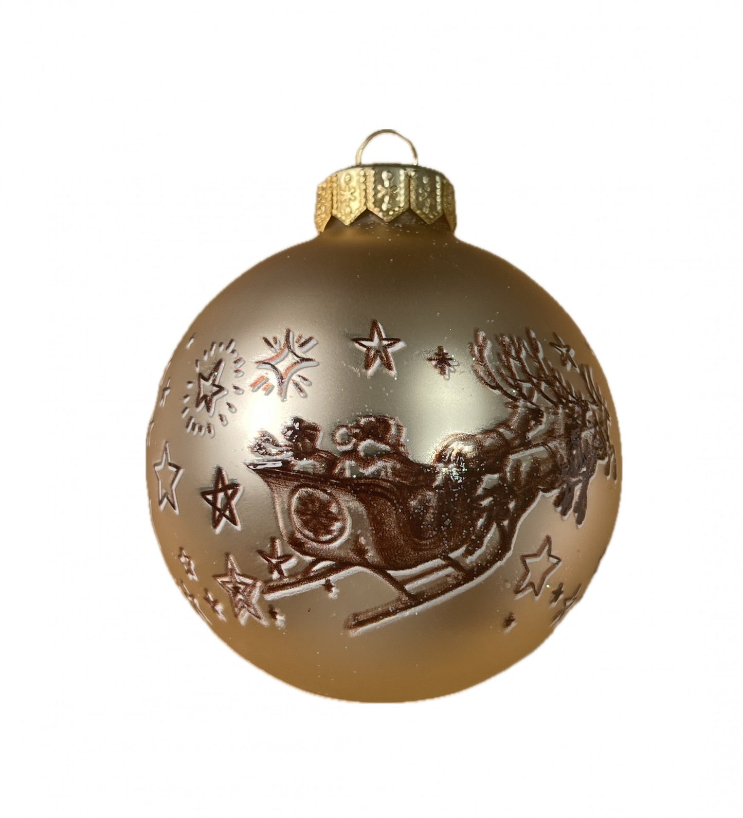 Schlitten des Weihnachtsmanns - gold