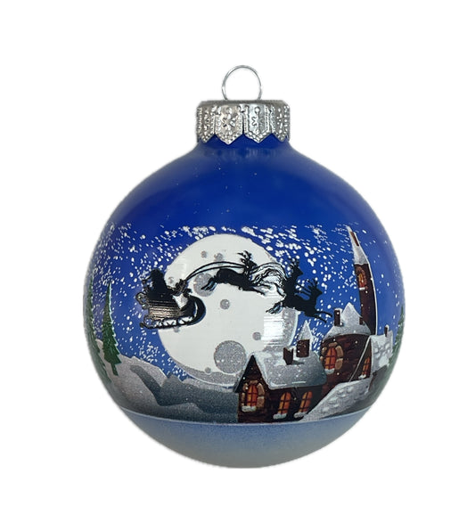 Der Weihnachtsmann kommt - blau