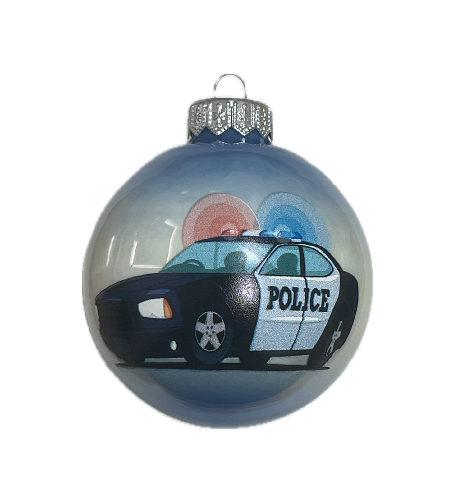 Polizeiwagen - blau-weiss-blau