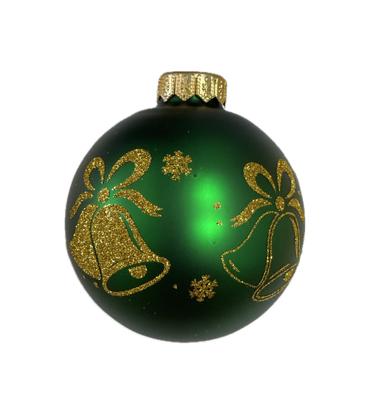 Klassische Weihnachtsglocke - grün