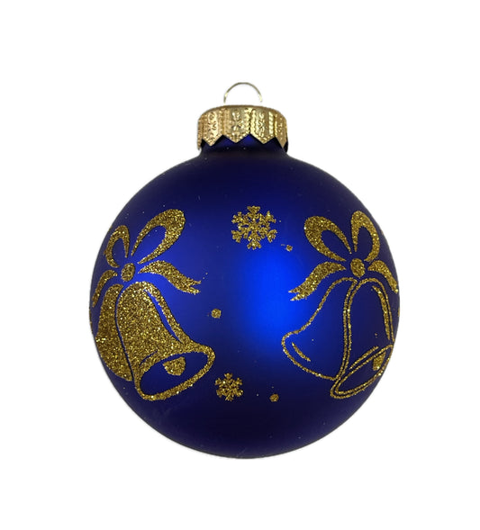 Klassische Weihnachtsglocke - blau