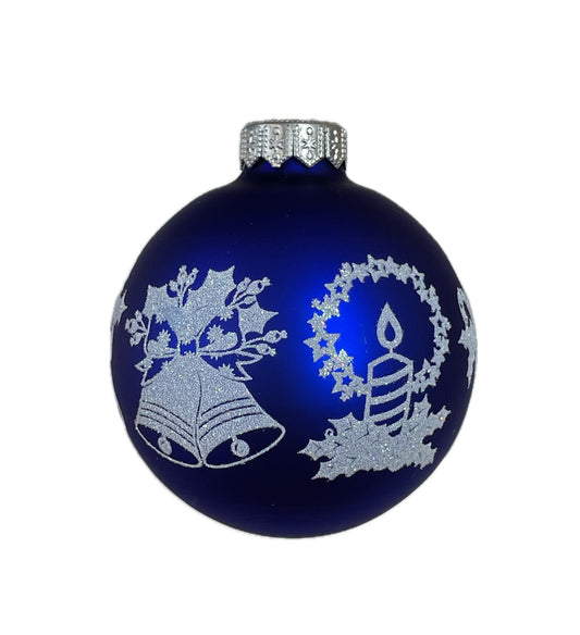 Klassische Weihnachtsmotive - blau