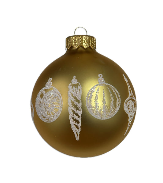 Klassische Weihnachtsschmuck Motive - gold