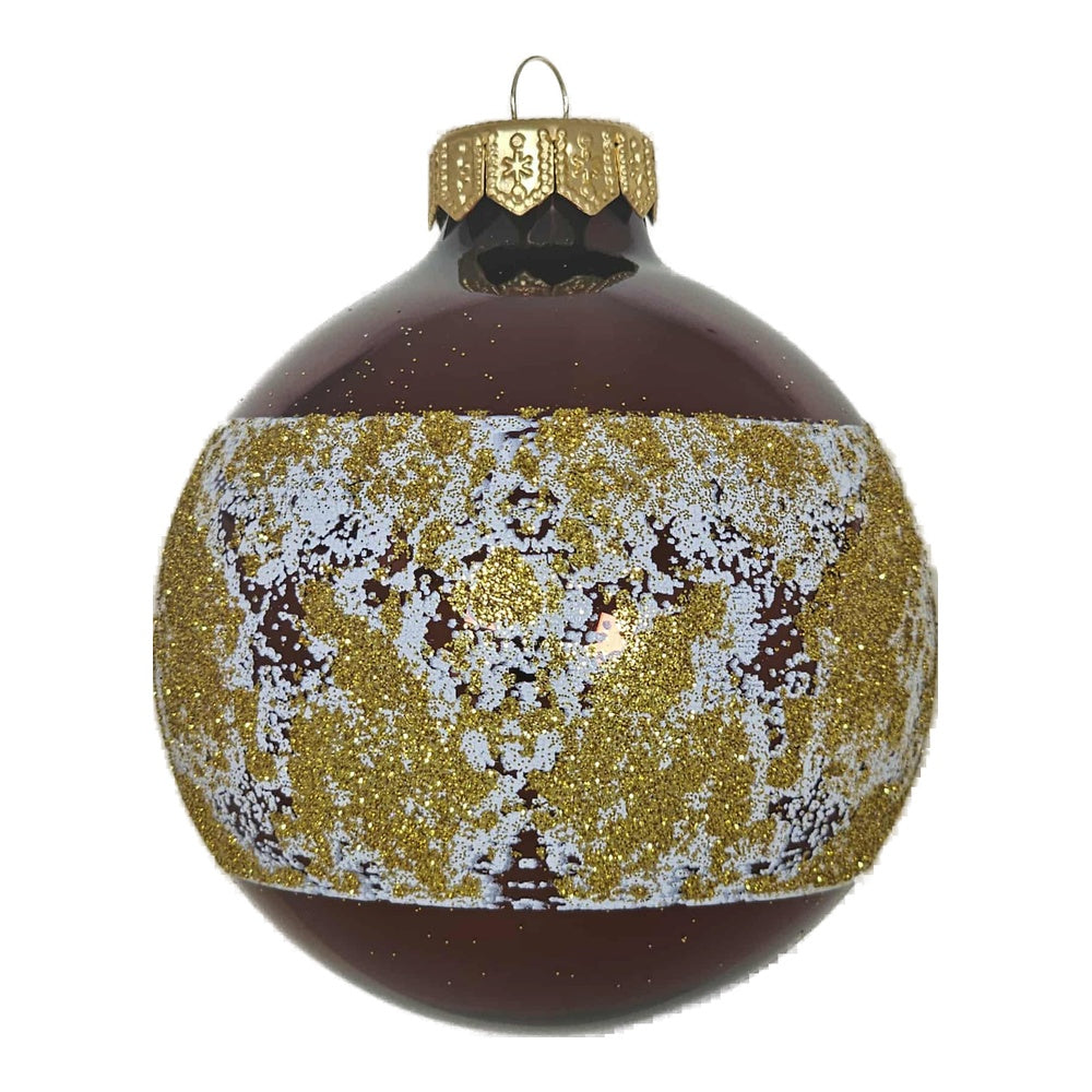 Premium Weihnachtskugel Goldener Schimmer