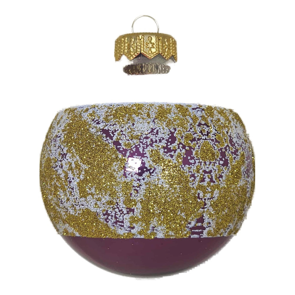Premium Weihnachtskugel Goldener Schimmer