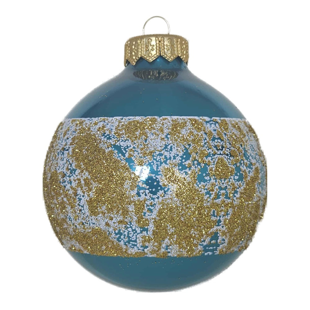 Premium Weihnachtskugel Goldener Schimmer