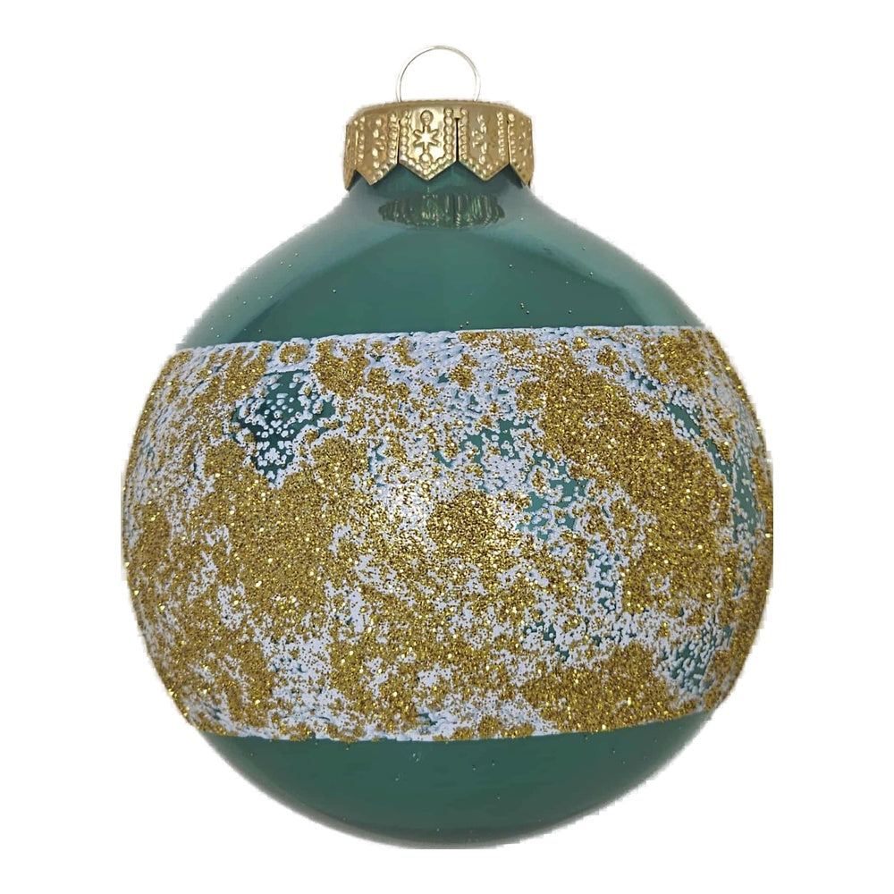 Premium Weihnachtskugel Goldener Schimmer