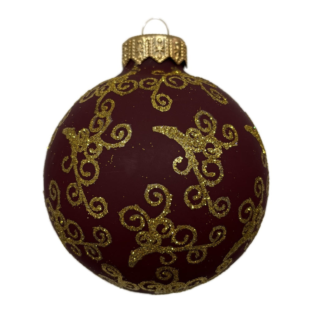 Premium Weihnachtskugel Goldene Zierkunst