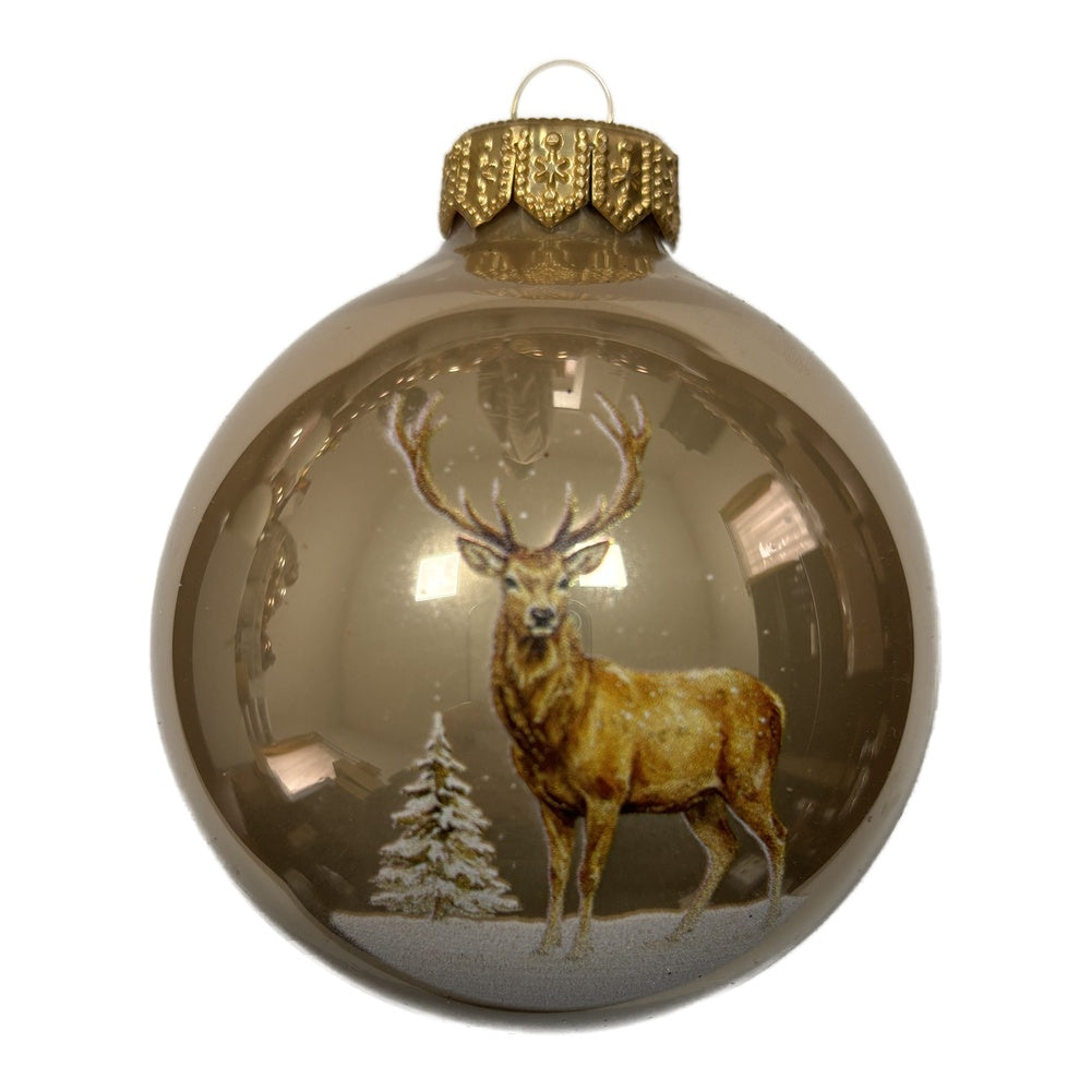 Wächter des Winterwaldes  - Premium Weihnachtskugel - Waldzauber