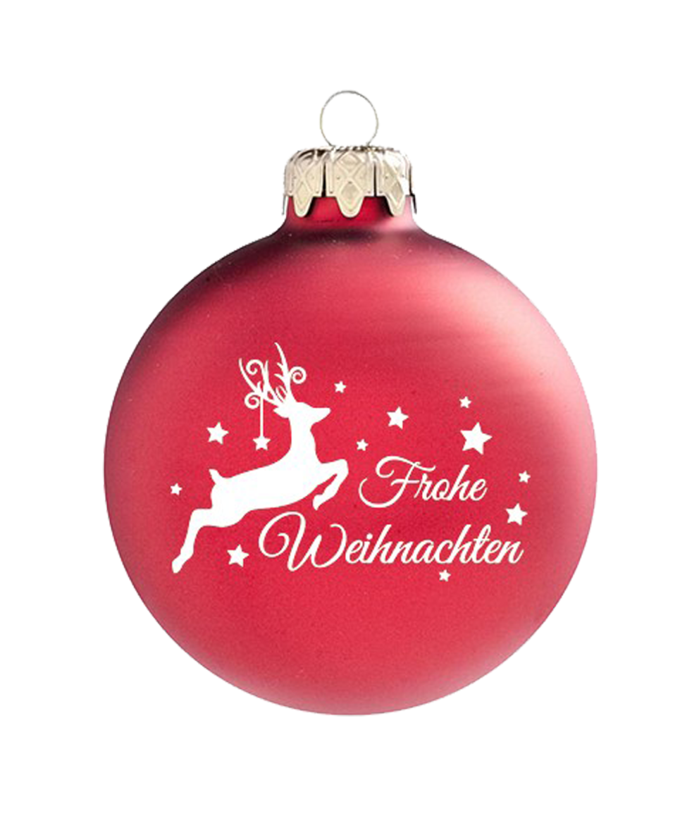 Frohe Weihnachten - rot