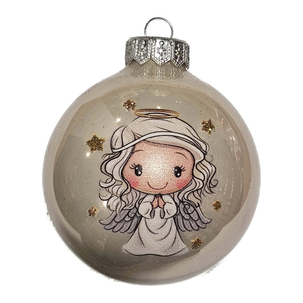 Premium Weihnachtskugel Kleiner Schutzengel