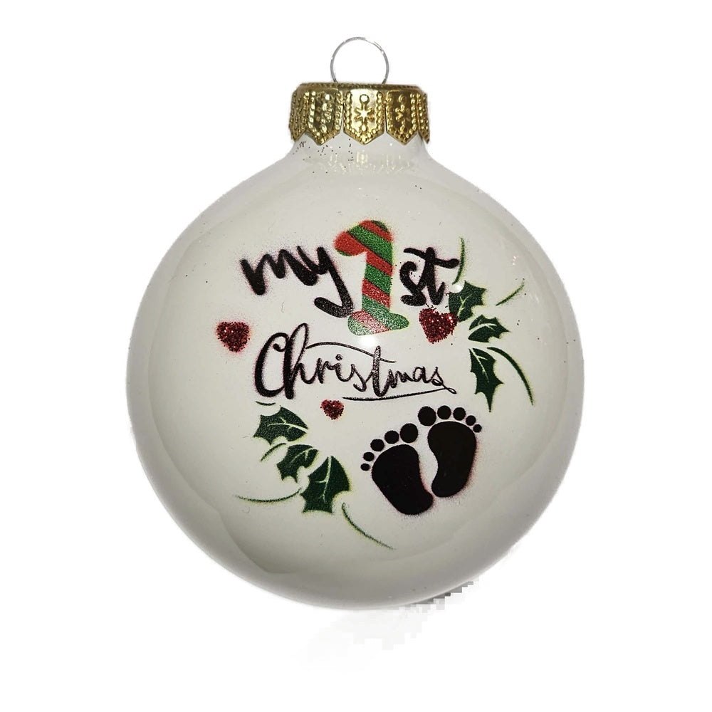Premium Weihnachtskugel Mein erstes Weihnachtsfest