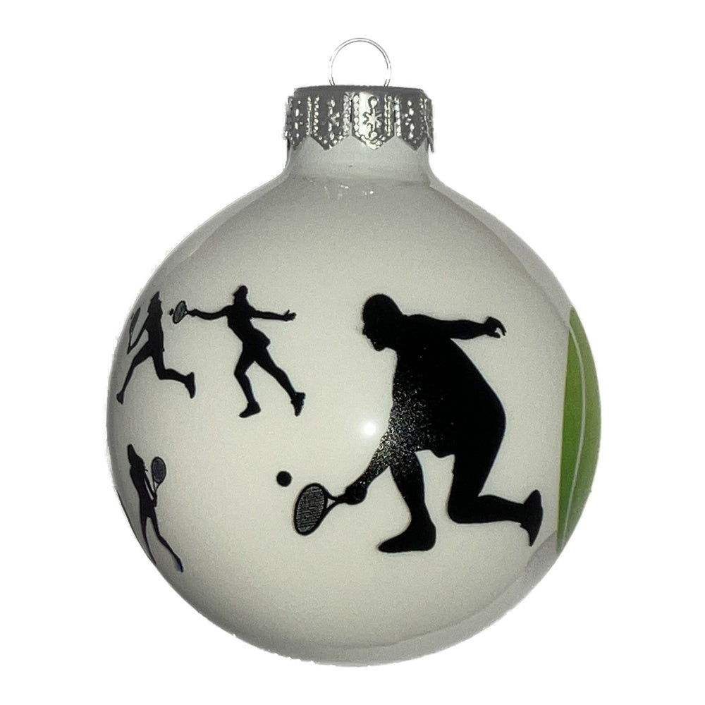 Premium Weihnachtskugel Tennis