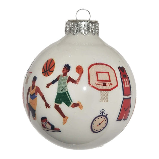 Premium Weihnachtskugel Basketball