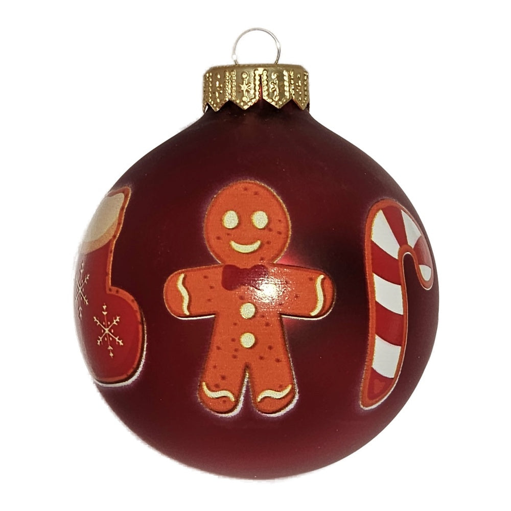 Premium Weihnachtskugel Lebkuchenmann