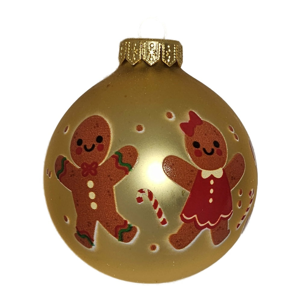 Premium Weihnachtskugel Lebkuchenfiguren