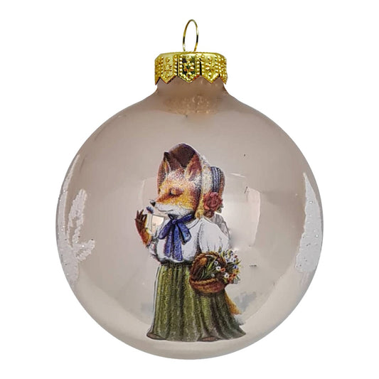 Premium Weihnachtskugel Vintage Fuchs
