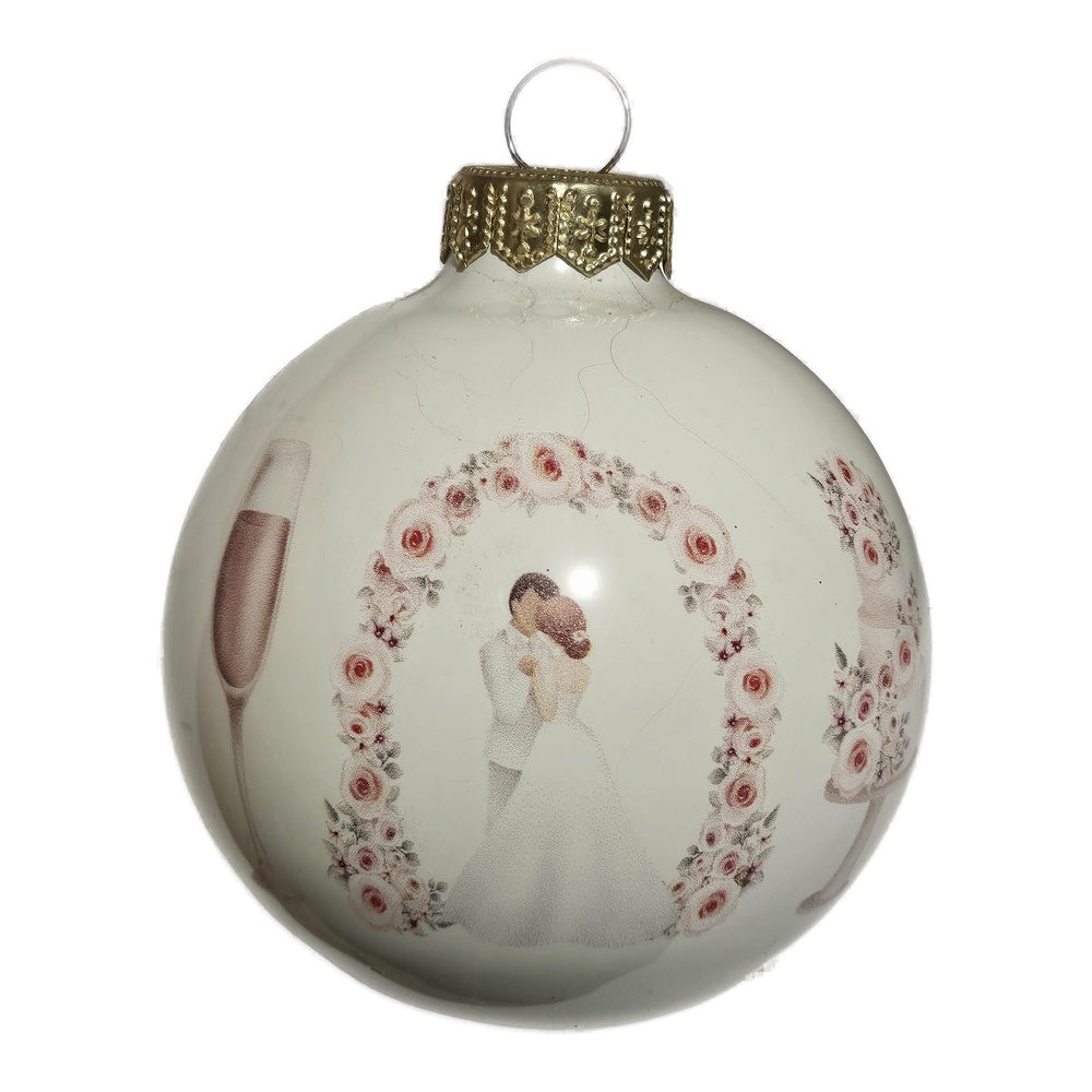 Premium Weihnachtskugel Hochzeitsträume