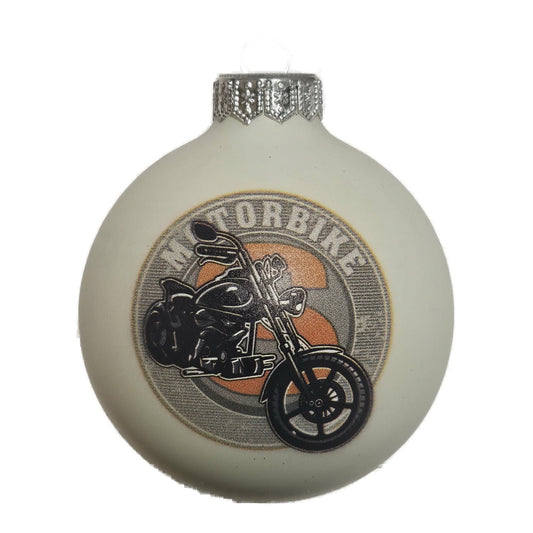 Premium Weihnachtskugel Motorbike