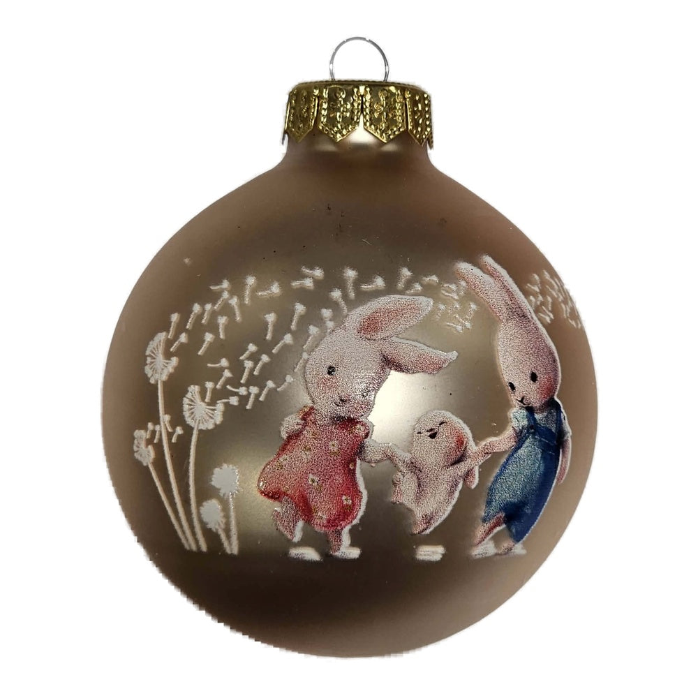 Premium Weihnachtskugel Hand in Hand
