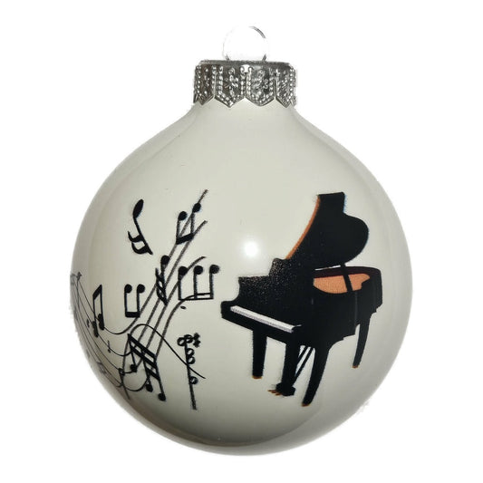 Premium Weihnachtskugel Klavier