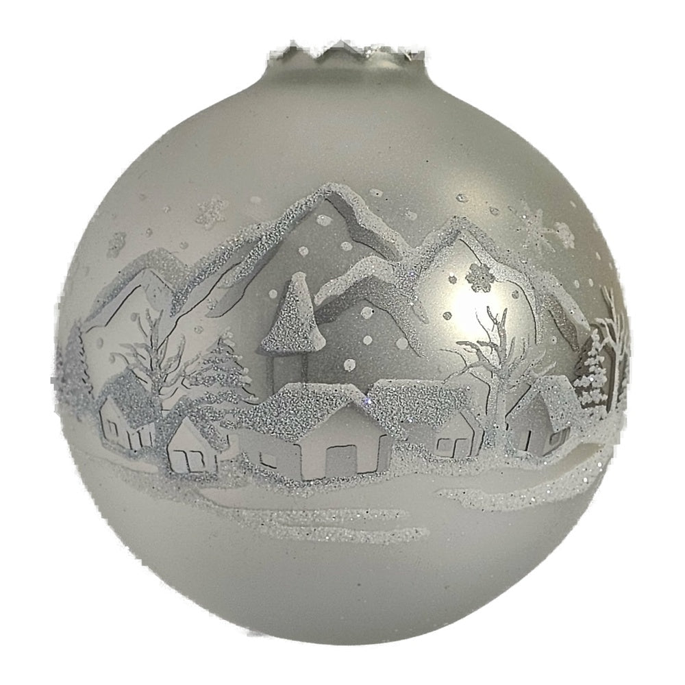 Premium Weihnachtskugel Berglandschaft