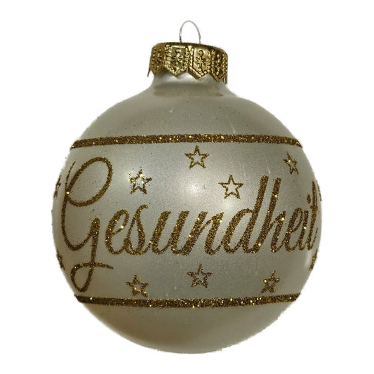 Premium Weihnachtskugel Gesundheit