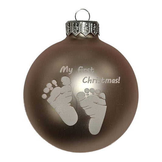 Premium Weihnachtskugel My first christmas